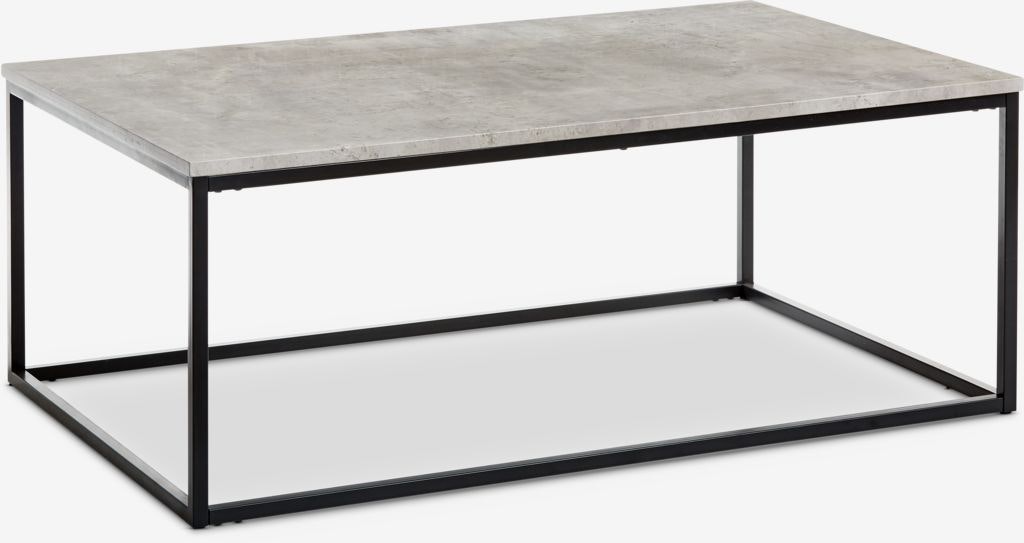 Soffbord DOKKEDAL 75×115 cm – Betongfärgat med Industriell Stil