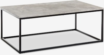 Soffbord DOKKEDAL 75×115 cm – Betongfärgat med Industriell Stil