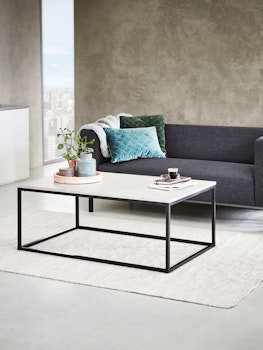 Soffbord DOKKEDAL 75×115 cm – Betongfärgat med Industriell Stil