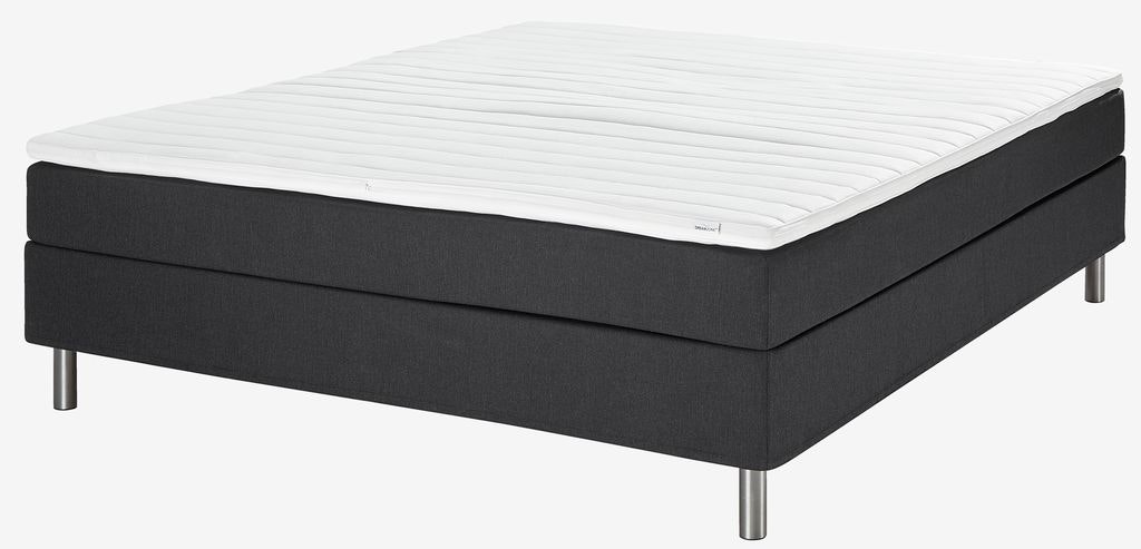Kontinentalsäng TYSSA PC60 160x200 cm – Svart Elegans och Komfort