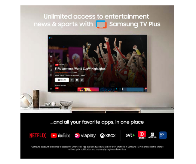 Samsung 65" TU65DU8005KXXC – Imponerande 4K Smart TV med LED-teknik