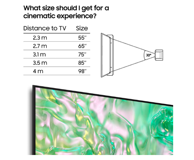 Samsung 65" TU65DU8005KXXC – Imponerande 4K Smart TV med LED-teknik
