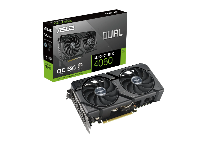 ASUS Dual GeForce RTX 4060 EVO 8GB OC NVIDIA Geforce / PCI Express 4.0 / 8 GB