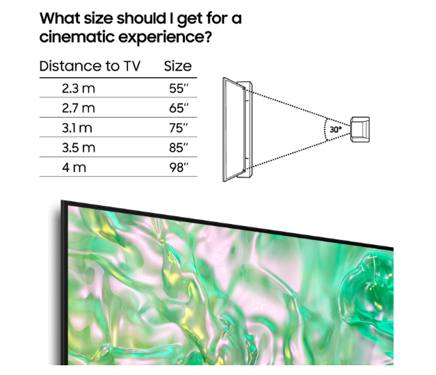 Samsung 75" TU75DU8005KXXC – Storslagen 4K UHD Smart TV för Enastående Upplevelser