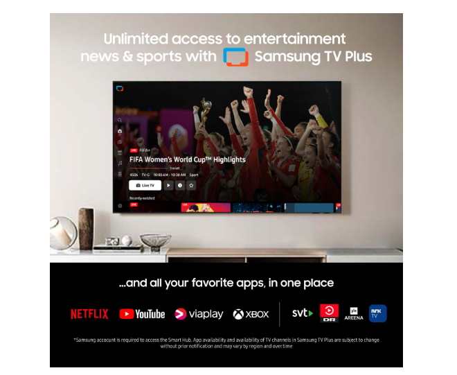 Samsung 75" TU75DU8005KXXC – Storslagen 4K UHD Smart TV för Enastående Upplevelser