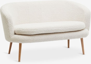 GISTRUP 2-sits Soffa – Offwhite Teddy – Modern Komfort med Tidlös Elegans