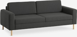 SVALBARD Soffa – 3-sits i Mörkgrått Tyg – Modern Komfort och Stilren Design