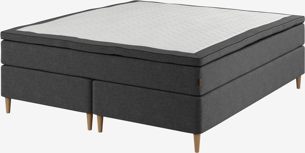 HEMLA GC75 Gold – Kontinentalsäng 160x200 cm med Grå-40 Memory