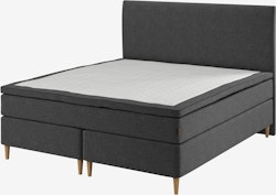 HEMLA GC75 Gold – Kontinentalsäng 160x200 cm med Grå-40 Memory