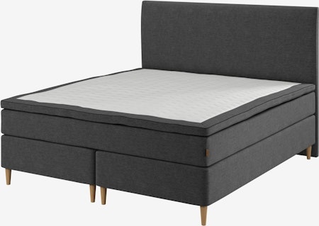 HEMLA GC75 Gold – Kontinentalsäng 160x200 cm med Grå-40 Memory