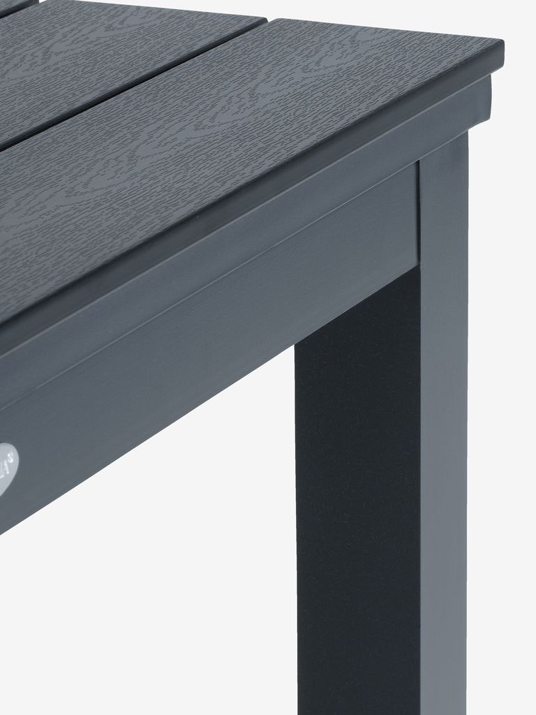 VATTRUP Trädgårdsbord 95×206/321 cm – Förlängningsbart svart konstträ & pulverlackerad aluminium
