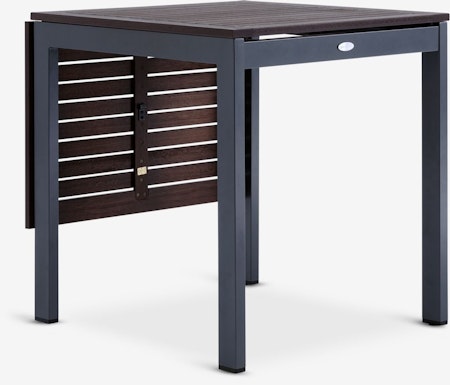 YTTRUP Förlängningsbart Trädgårdsbord 70×75/126 cm – FSC®-certifierat Hårdträ & Aluminium