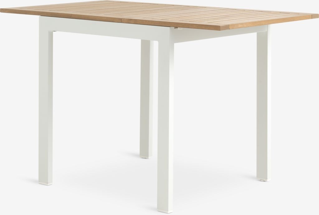 RAMTEN Förlängningsbart Trädgårdsbord 70×75/126 cm – Massivt hårdträ med tidlös skandinavisk design