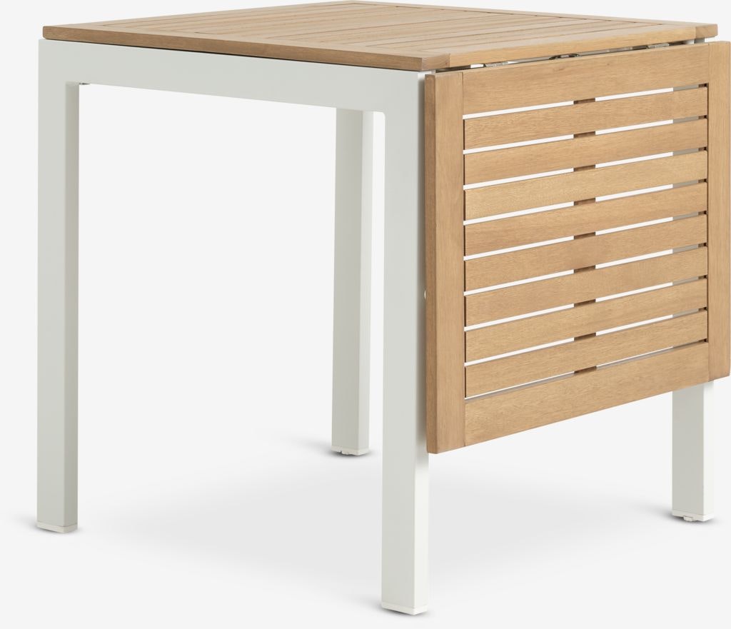 RAMTEN Förlängningsbart Trädgårdsbord 70×75/126 cm – Massivt hårdträ med tidlös skandinavisk design