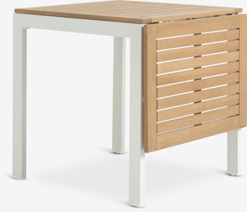 RAMTEN Förlängningsbart Trädgårdsbord 70×75/126 cm – Massivt hårdträ med tidlös skandinavisk design