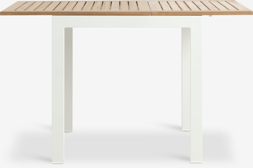RAMTEN Förlängningsbart Trädgårdsbord 70×75/126 cm – Massivt hårdträ med tidlös skandinavisk design