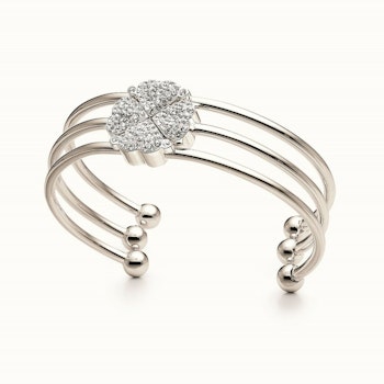 Folli Follie 3B0F041C Armband – Silvrig 17 cm, Elegant Öglad Design