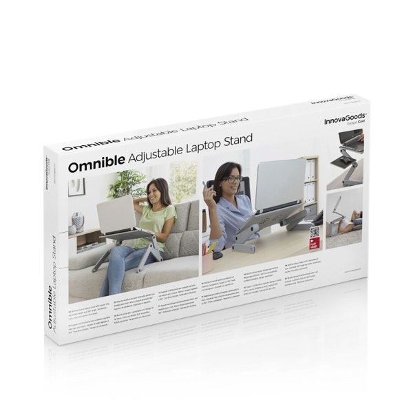 Omnible InnovaGoods Justerbart Laptop-bord – Flera Höjd- & Vinkelpositioner för Ergonomisk Arbetsplats