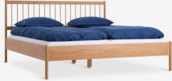 STUBBERUP Sängram 180×200 cm – Ekfärgad & Solid Träram för Tidlös Stil
