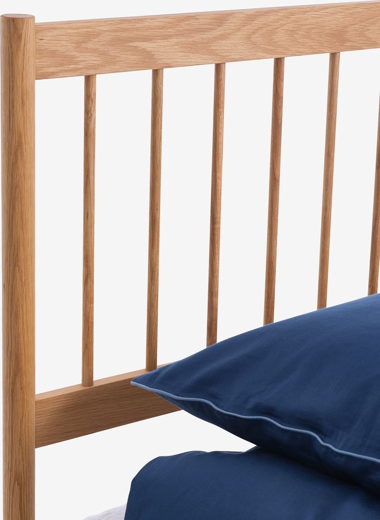 STUBBERUP Sängram 180×200 cm – Ekfärgad & Solid Träram för Tidlös Stil