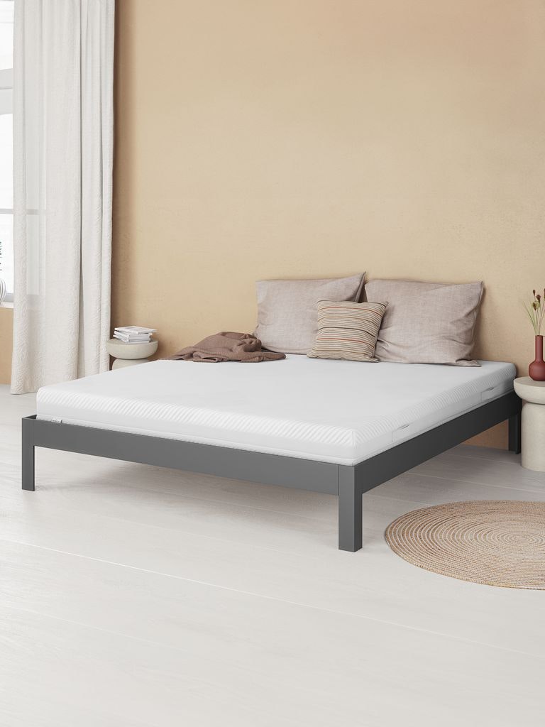 KILDEN Sängram 180×200 cm – Mörkgrå & Modern Stil med Robust Metallram