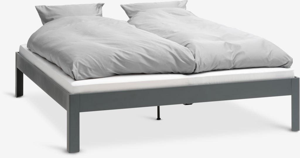 KILDEN Sängram 180×200 cm – Mörkgrå & Modern Stil med Robust Metallram