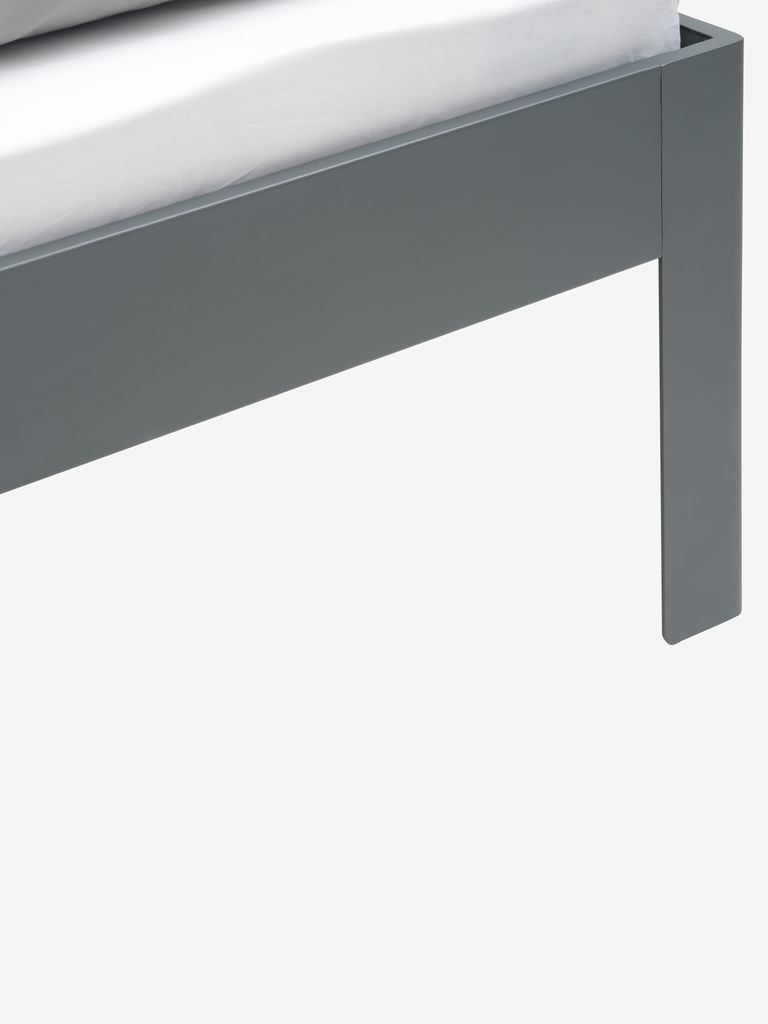 KILDEN Sängram 180×200 cm – Mörkgrå & Modern Stil med Robust Metallram