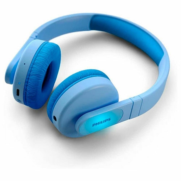 Philips Trådlösa Blå Diademhörlurar för Barn – Bluetooth 5.0, Mikrofon & Borttagbar Kabel