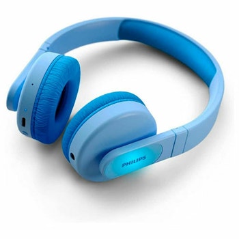 Philips Trådlösa Blå Diademhörlurar för Barn – Bluetooth 5.0, Mikrofon & Borttagbar Kabel