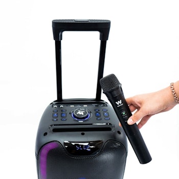Woxter Rock’n’Roller ST – 100 W Portabel Bluetooth-högtalare med Mikrofon, LED & 5 h Batteri