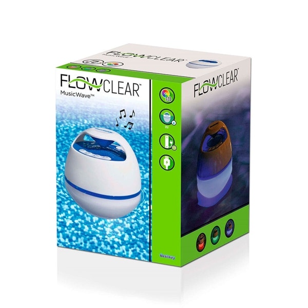 Bestway Flytande Bluetooth-högtalare 58700 – LED-ljus, IP67 & 6W för Pool, Strand & Trädgård