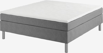 VERMA BC5 Kontinentalsäng 160×200 cm – Grå-23 MF, Lyxig Komfort & Stilren Design