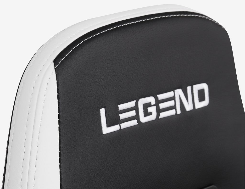 Gamingstol LERBJERG Svart/Vit – Ergonomisk Komfort i Snygg Racingdesign