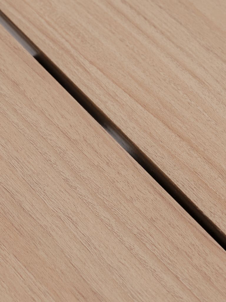 FAUSING Trädgårdsbord 100×220 cm – Naturfärgad elegans för stora sällskap