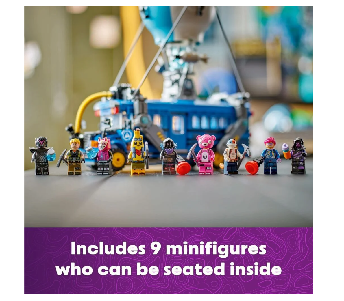 LEGO® Fortnite Battle Bus 77073 – 954 delar & 9 minifigurer för ultimata äventyr