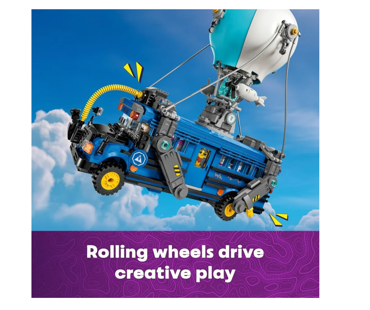 LEGO® Fortnite Battle Bus 77073 – 954 delar & 9 minifigurer för ultimata äventyr