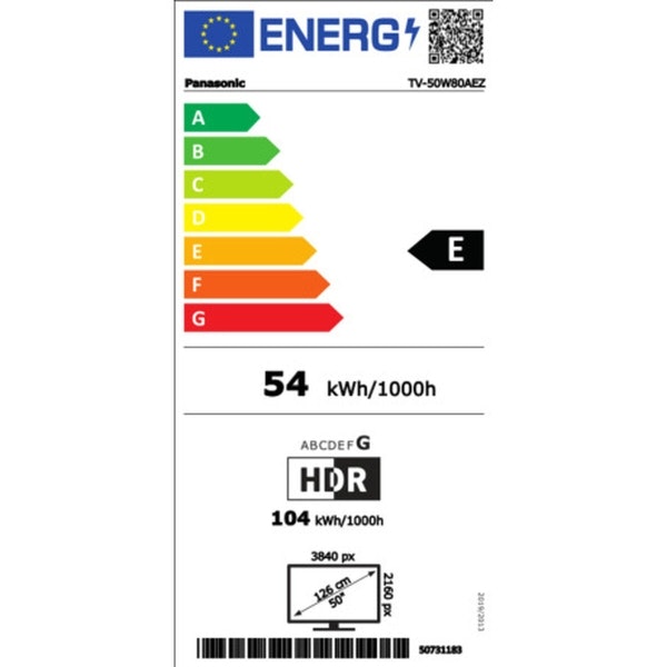 Panasonic TV50W80AEZ – 50″ 4K Ultra HD QLED Smart-TV med HDR & eARC
