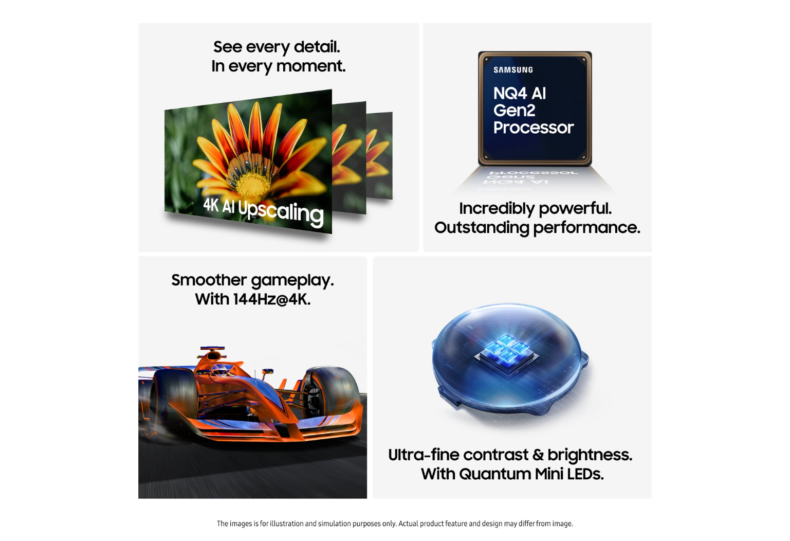 Samsung QN80FAU – 65″ 4K Neo QLED Smart-TV med 144 Hz & HDR10+