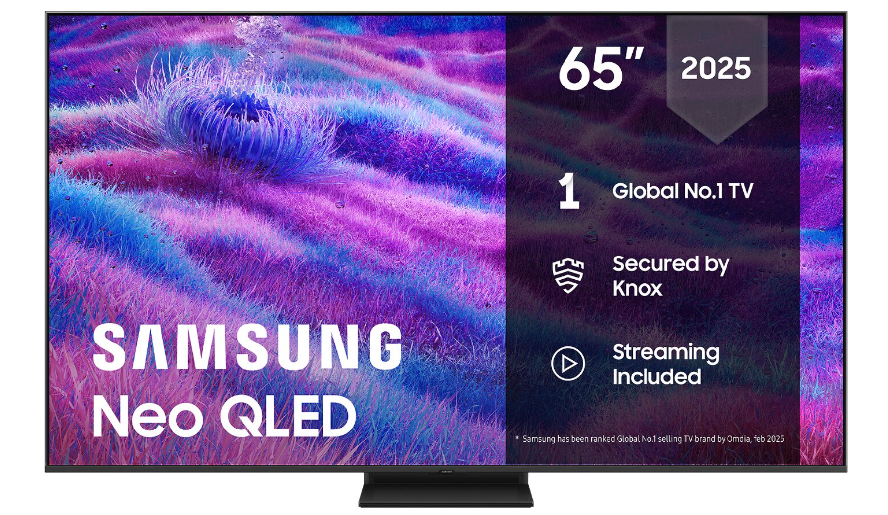 Samsung QN80FAU – 65″ 4K Neo QLED Smart-TV med 144 Hz & HDR10+