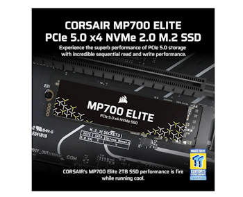 Corsair MP700 ELITE 2 TB – M.2 2280 PCIe 5.0 x4 NVMe SSD med 10 000 MB/s