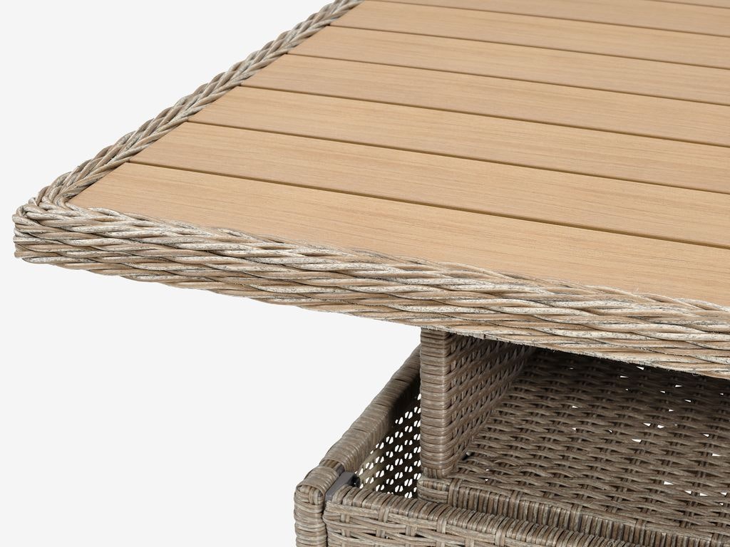 STAVERN Loungeset 5-sits – Naturlig Rotlook för Trädgård & Uteplats