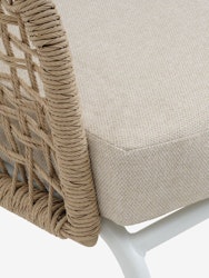 DYVIG Loungeset 5-sits – Snabbtorkande Vit Utomhussoffa i Modern Design