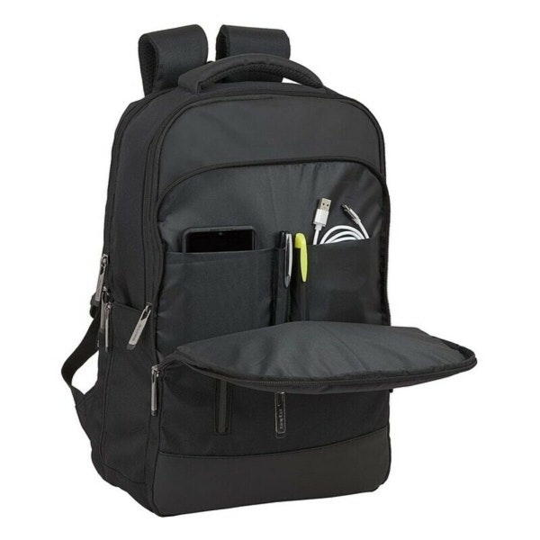 Safta Business Ryggsäck – Svart Laptop- & Surfplatteväska med USB-uttag (15,6")