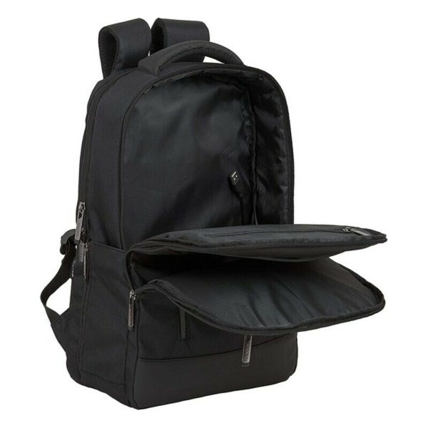 Safta Business Ryggsäck – Svart Laptop- & Surfplatteväska med USB-uttag (15,6")