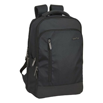 Safta Business Ryggsäck – Svart Laptop- & Surfplatteväska med USB-uttag (15,6")