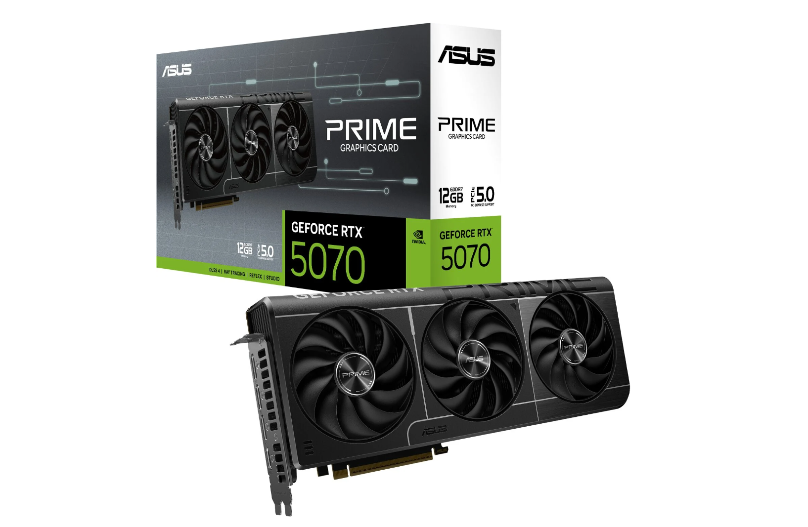 ASUS PRIME GeForce RTX 5070 12GB – Grafikkort / PCI Express 5.0 / NVIDIA GeForce