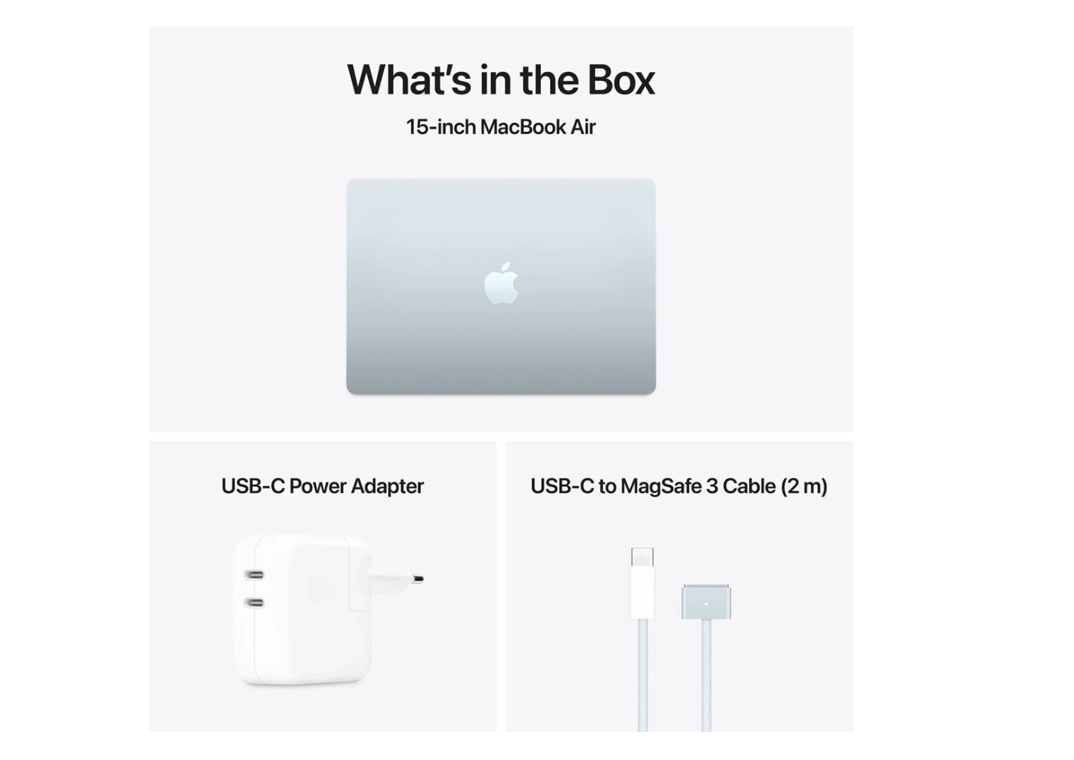 Apple MacBook Air 15" M4 / 256GB / 16GB RAM / 10-kärnor / Himmelsblå