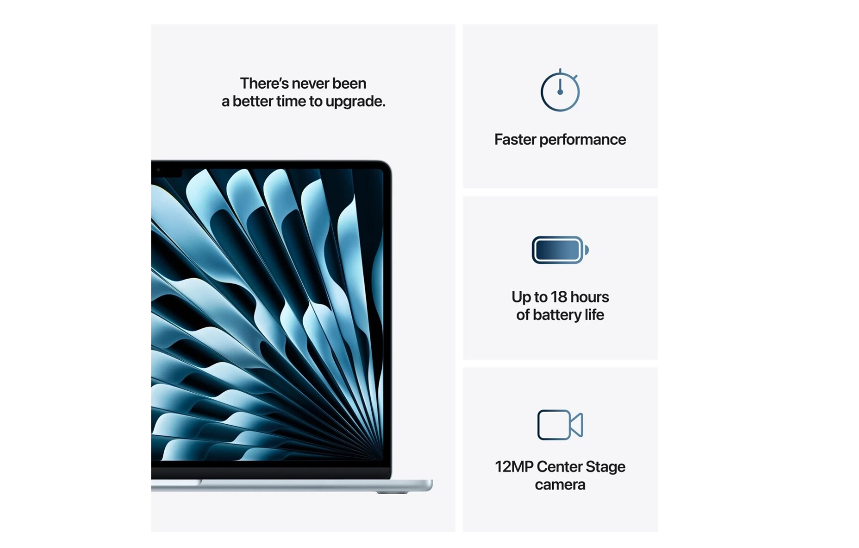Apple MacBook Air 15" M4 / 256GB / 16GB RAM / 10-kärnor / Himmelsblå