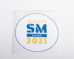 Klistermärke, 1st • Agility SM 2021 Kalmar