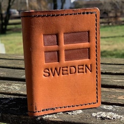 Läderplånbok "Sweden"